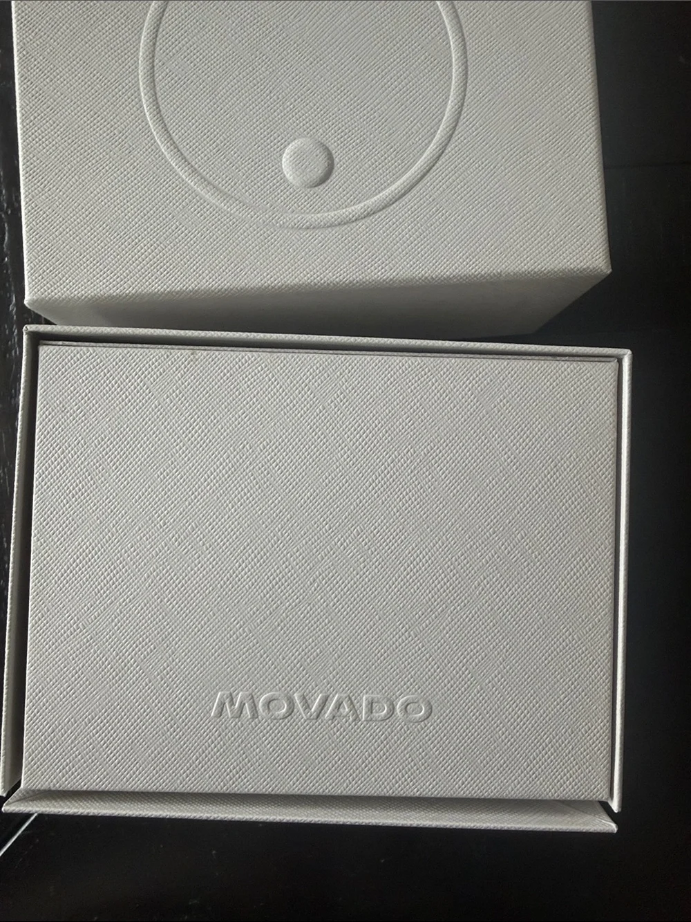 Movado White Embossed Gift Box Set
